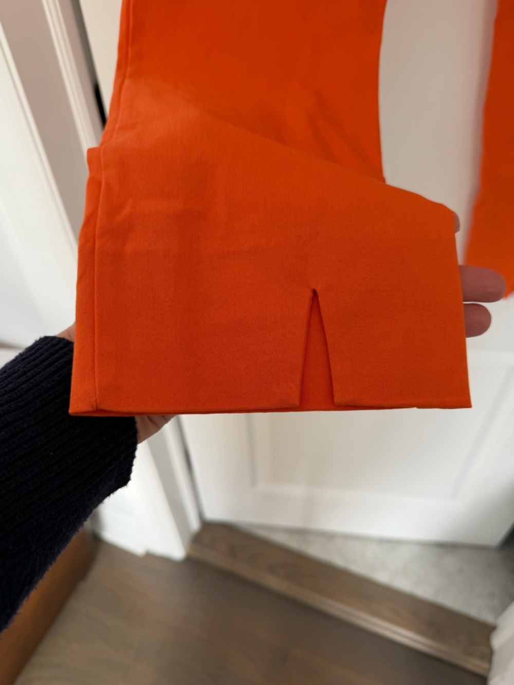 Gretchen Scott Gripeless Pull on Pants Ankle Straight Leg Orange Tangerine Large - Picture 6 of 8